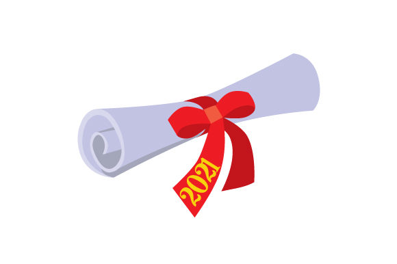 A Diploma Wrapped with a Ribbon 2021
