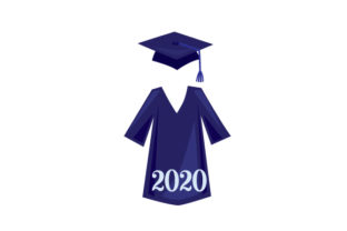 Cap and Gown in a Navy Blue Color 2021