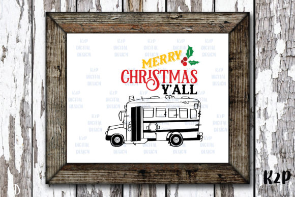 Merry Christmas Y'all School Bus Design Review